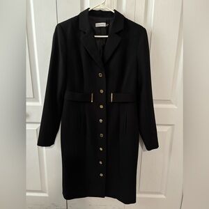 Calvin Klein women’s trench coat. Black, size 8.